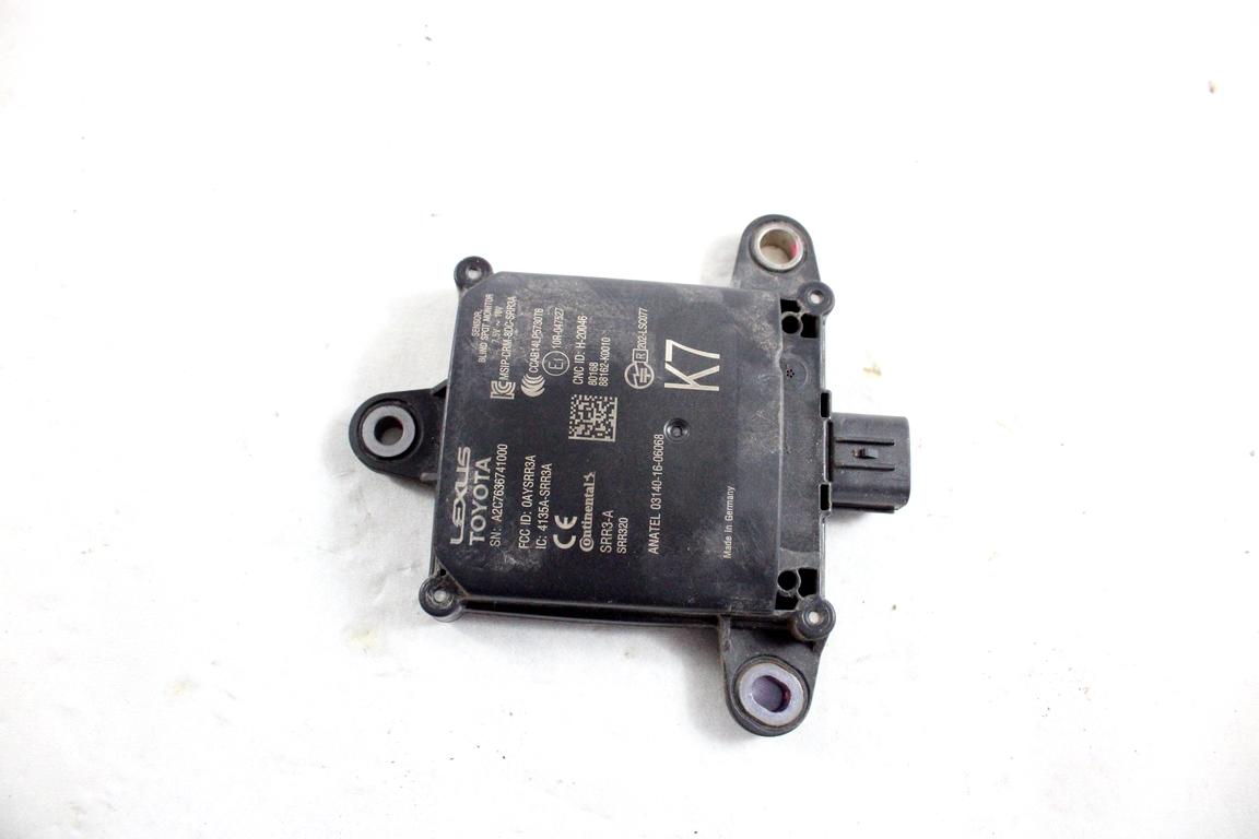 88162-K0010 SENSORE RADAR ANGOLO CIECO POSTERIORE TOYOTA YARIS P21 1.5 I 68KW AUT 5P (2021) RICAMBIO USATO