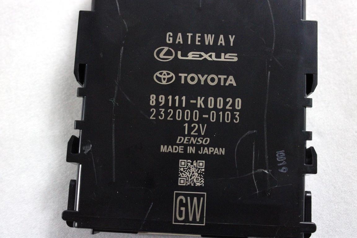 89111-K0020 CENTRALINA GATEWAY TOYOTA YARIS P21 1.5 I 68KW AUT 5P (2021) RICAMBIO USATO