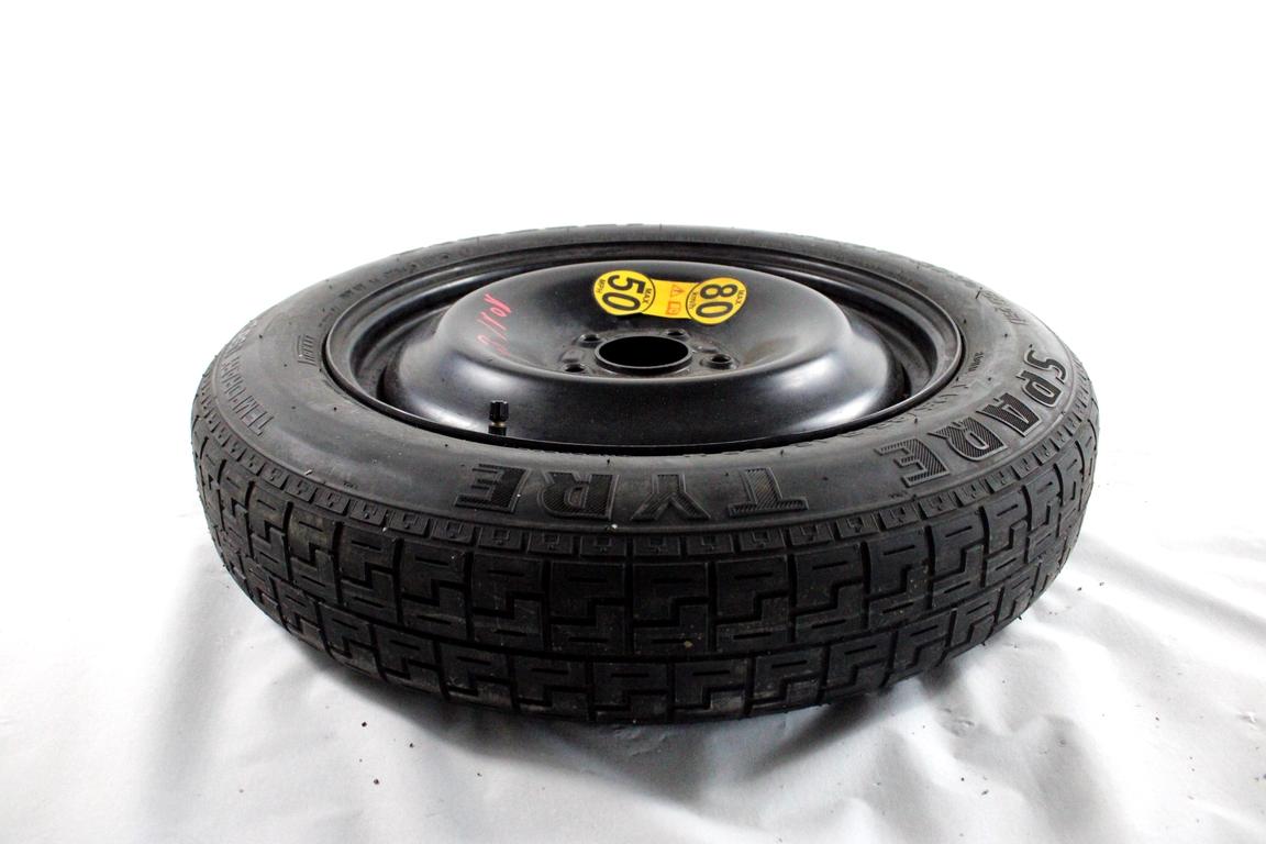 C2S41314 RUOTINO DI SCORTA PIRELLI T125/85 R16 99M JAGUAR X-TYPE 2.5 B 143KW 5M 5P (2006) RICAMBIO USATO CON CERCHIO IN FERRO DA 16 POLLICI 5 FORI 4,0BX16 ET 25 INTERASSE 5X108