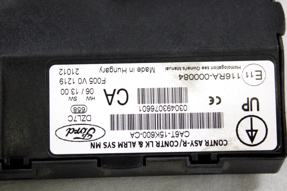 BV21-12A650-ACD KIT ACCENSIONE AVVIAMENTO FORD FIESTA 1.4 D 51KW 5M 5P (2012) RICAMBIO USATO CON CENTRALINA MOTORE, QUADRO STRUMENTI, BLOCCHETTI ACCENSIONE APERTURA CON CHIAVE 8A6T-15607-AB CA6T-15K600-CA CA6T-10849-CD