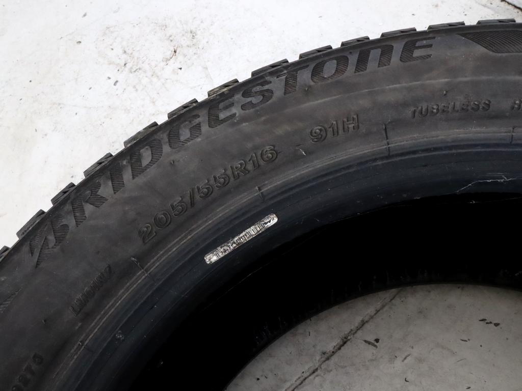 205/55 R16 91H BRIDGESTONE BLIZZAK LM001 6,49MM A2118 PNEUMATICI INVERNALI M+S (QUANTITA' 4 GOMME)