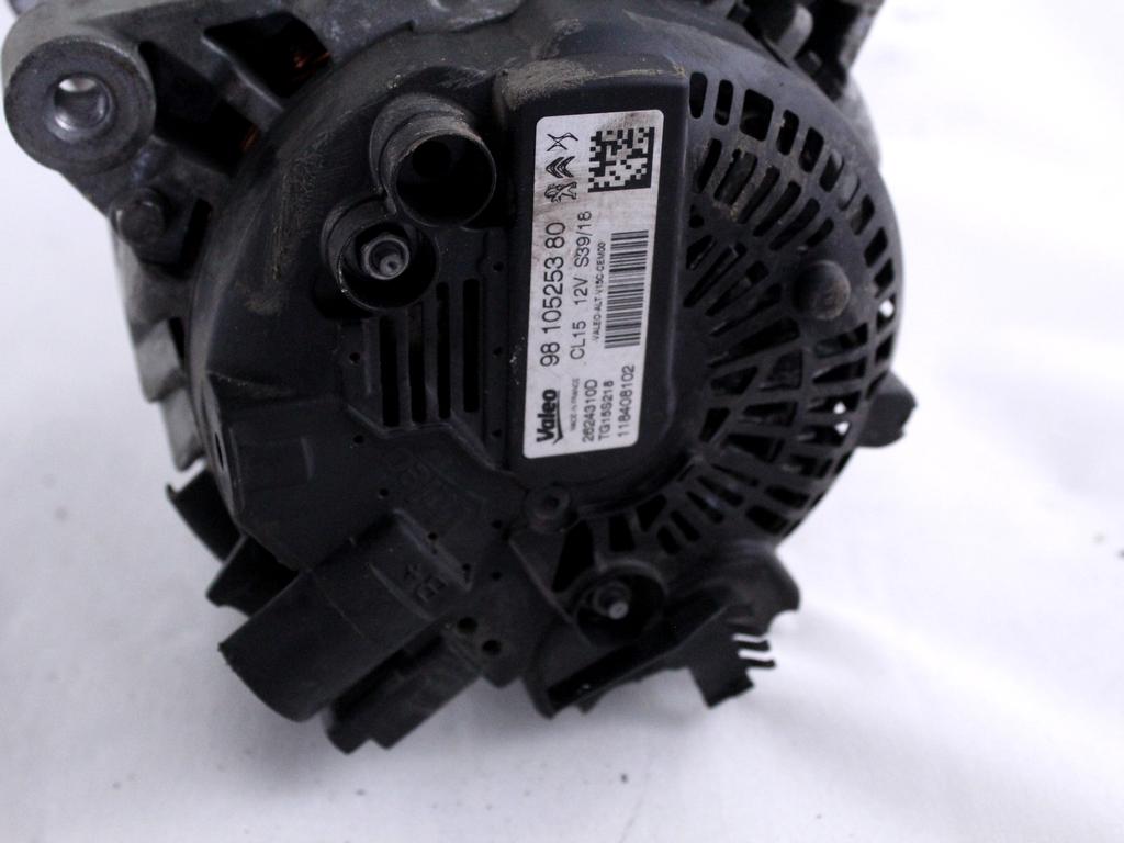 9810525380 ALTERNATORE OPEL COMBO E 1.6 D 73KW 5M 2P (2018) RICAMBIO USATO