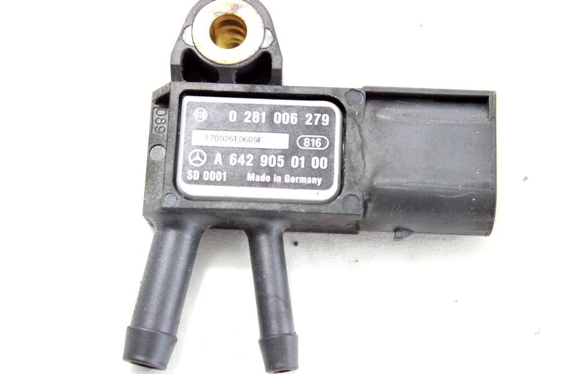 A6429050100 SENSORE DI PRESSIONE GAS DI SCARICO MERCEDES CLASSE C 180 W204 SW 2.2 D 88KW AUT 5P (2013) RICAMBIO USATO 0281006279