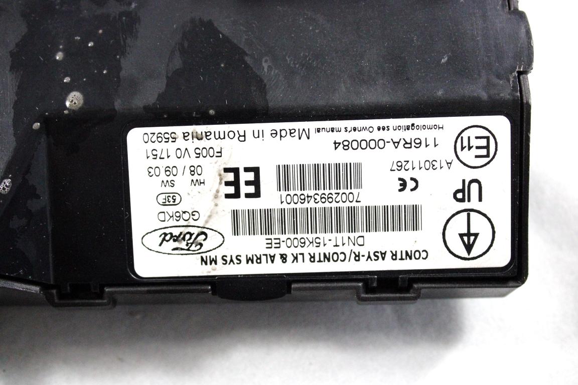 F1B1-12A650-ATJ KIT ACCENSIONE AVVIAMENTO FORD FIESTA 1.5 D 55KW 5M 5P (2016) RICAMBIO USATO CON CENTRALINA MOTORE, QUADRO STRUMENTI CONTACHILOMETRI, BLOCCHETTI ACCENSIONE APERTURA CON CHIAVE F1F1-12B684-AD 0281032909 DN1T-15K600-EE 9V21-3F880-ED C1BT-108