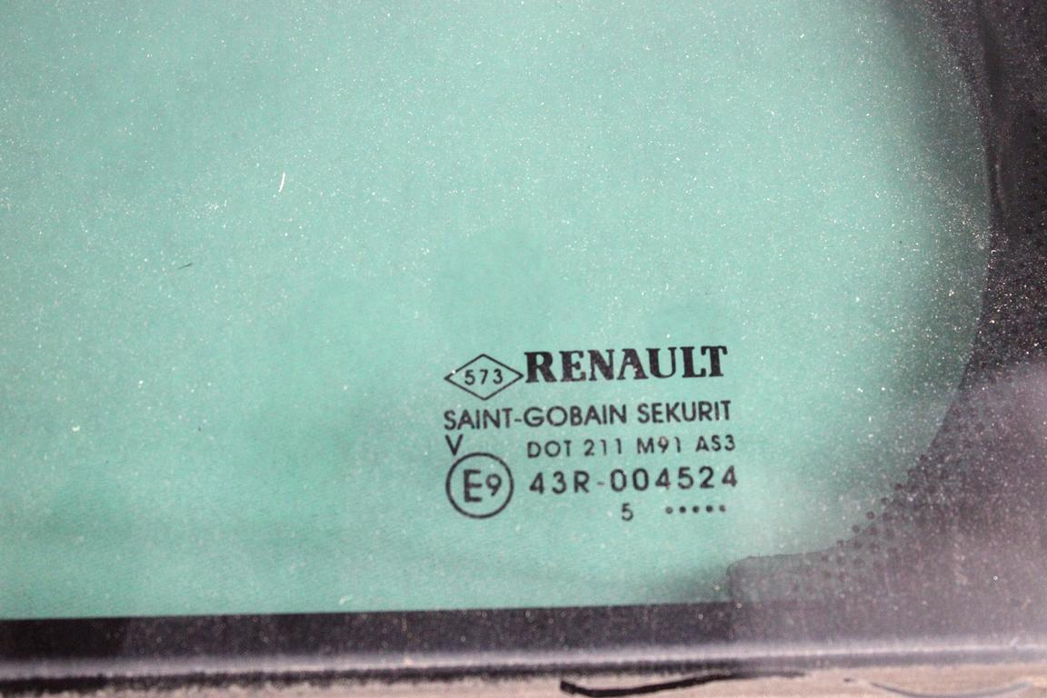 822639106R VETRO FISSO PORTA POSTERIORE SINISTRA OSCURATO RENAULT MEGANE 3 SW 1.5 D 70KW 6M 5P (2015) RICAMBIO USATO