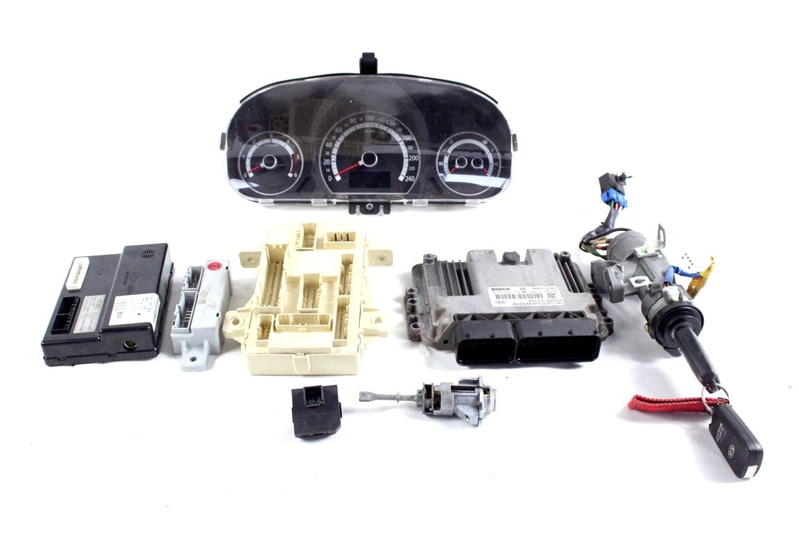 39113-2A510 KIT ACCENSIONE AVVIAMENTO KIA CEE'D SW 1.6 D 85KW 6M 5P (2011) RICAMBIO USATO CON CENTRALINA MOTORE, QUADRO STRUMENTI, BLOCCHETTI ACCENSIONE APERTURA CON DOPPIA CHIAVE 0281016570 95420-1H700 95400-1H540 91940-1H120 91950-1H510 94024-1H151