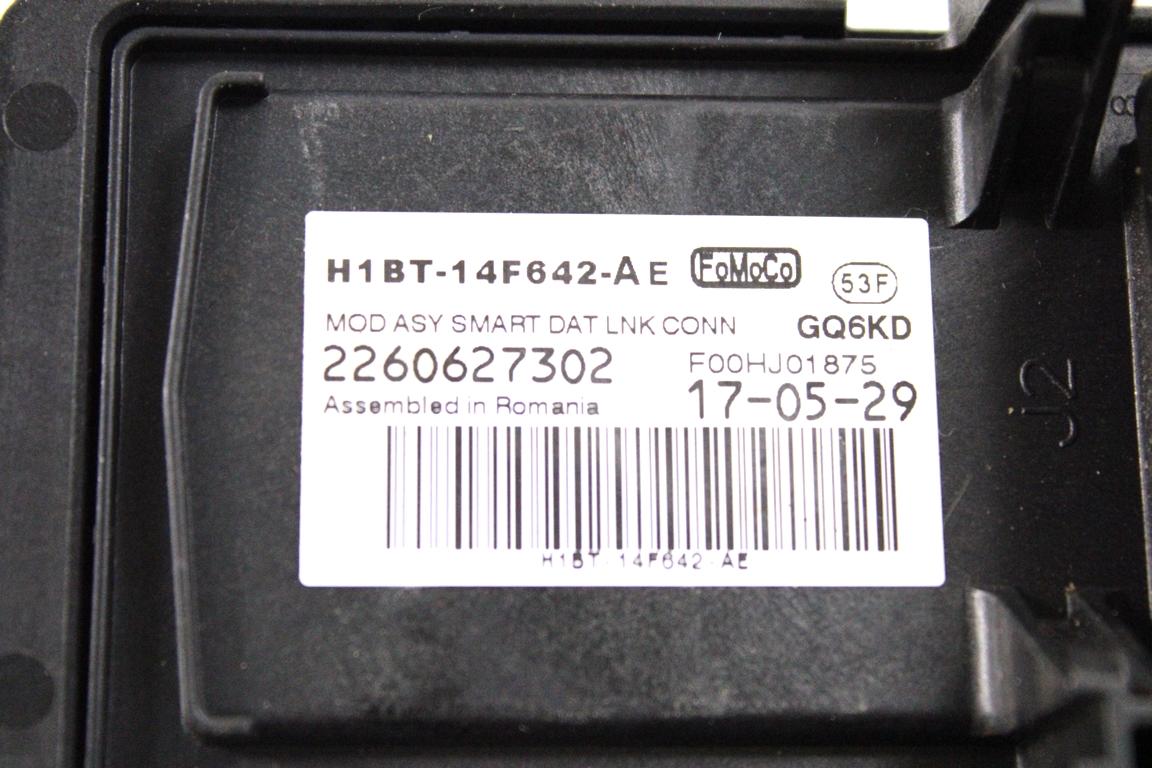 H1BT-14F642-AE CENTRALINA PRESA DIAGNOSI OBD AUTO FORD FIESTA 1.1 B 63KW 5M 5P (2017) RICAMBIO USATO