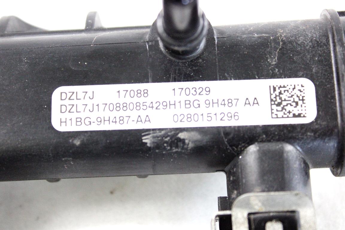 H1BG-9H487-AA TUBO INIEZIONE CON SERIE INIETTORI BENZINA FORD FIESTA 1.1 B 63KW 5M 5P (2017) RICAMBIO USATO E3BG-9F593-CA 0280158505