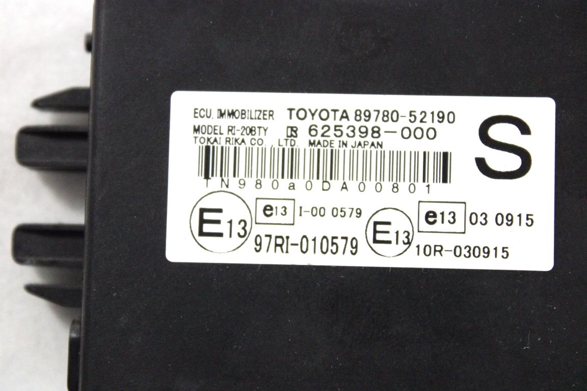 89661-52W60 KIT ACCENSIONE AVVIAMENTO SUBARU TREZIA 1.4 D 66KW AUT 5P (2011) RICAMBIO USATO CON CENTRALINA MOTORE, BLOCCHETTI ACCENSIONE APERTURA CON CHIAVE 0281018647 89780-52190 89741-52470 89783-71040 89221-52240 82730-52L70-C