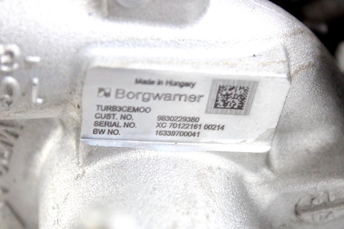 9830229380 TURBINA TURBOCOMPRESSORE OPEL MOKKA B 1.2 B 74KW 6M 5P (2021) RICAMBIO USATO