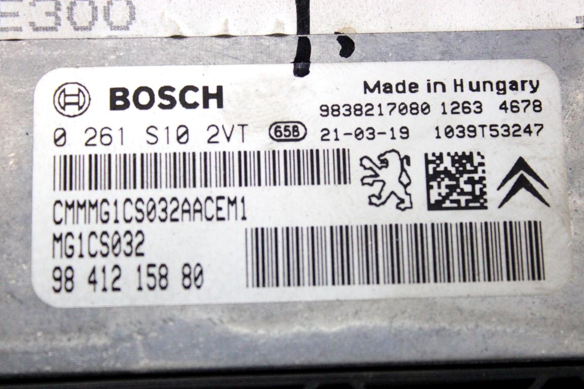 9841215880 KIT ACCENSIONE AVVIAMENTO OPEL MOKKA B 1.2 B 74KW 6M 5P (2021) RICAMBIO USATO CON CENTRALINA MOTORE, BLOCCHETTI ACCENSIONE APERTURA CON DOPPIA CHIAVE 0261S102VT 9838217080 9832880280 9664486680