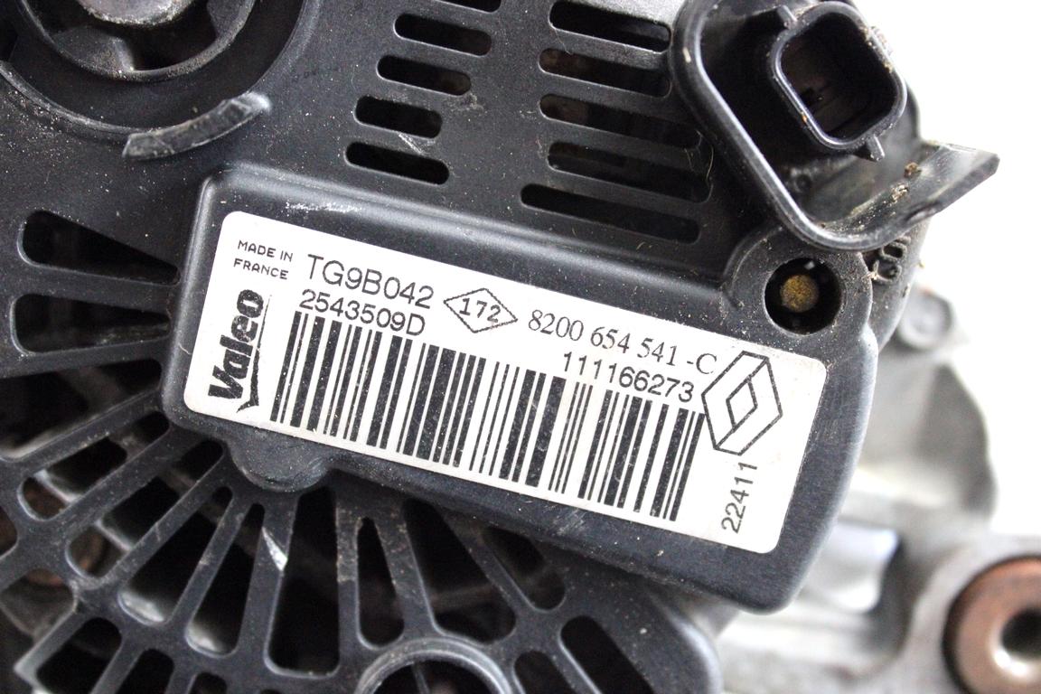 8200654541 ALTERNATORE RENAULT TWINGO 1.2 B 55KW 5M 3P (2011) RICAMBIO USATO