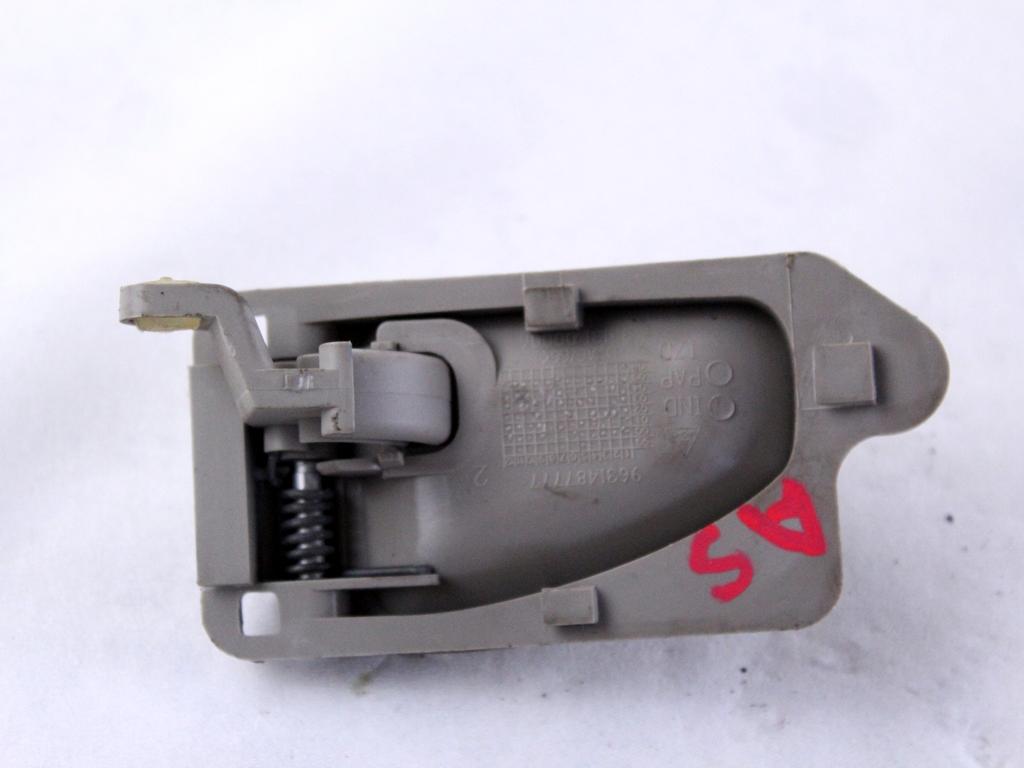 9631487777 MANIGLIA INTERNA PORTA ANTERIORE SINISTRA CITROEN XSARA PICASSO 1.6 B 80KW 5M 5P (2006) RICAMBIO USATO