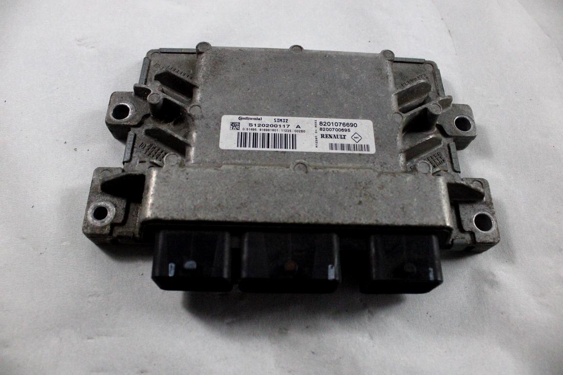 8201076690 KIT ACCENSIONE AVVIAMENTO RENAULT TWINGO 1.2 B 55KW 5M 3P (2011) RICAMBIO USATO CON CENTRALINA MOTORE, BLOCCHETTI ACCENSIONE CON CHIAVE 8200874481 8200405701