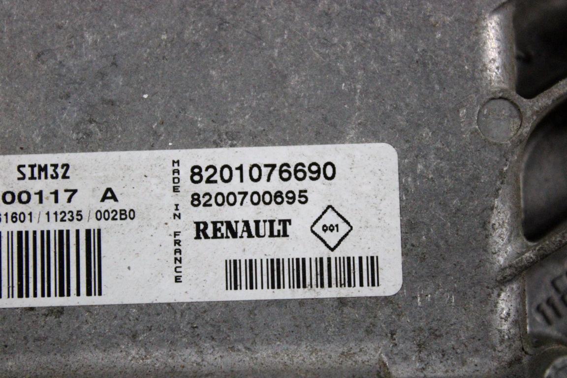 8201076690 KIT ACCENSIONE AVVIAMENTO RENAULT TWINGO 1.2 B 55KW 5M 3P (2011) RICAMBIO USATO CON CENTRALINA MOTORE, BLOCCHETTI ACCENSIONE CON CHIAVE 8200874481 8200405701