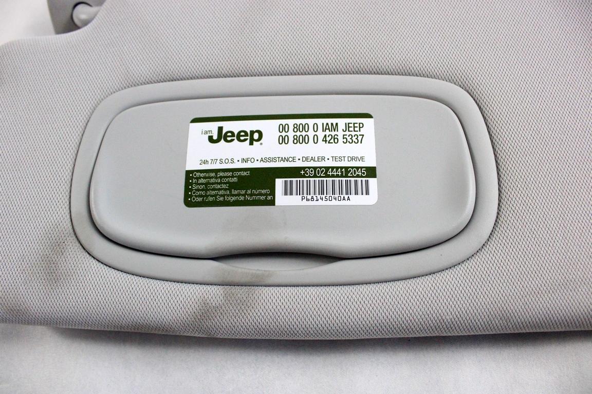 5SY78PS4AD ALETTA PARASOLE LATO SINISTRO GUIDATORE JEEP COMPASS 2.0 D 4X4 103KW AUT 5P (2018) RICAMBIO USATO