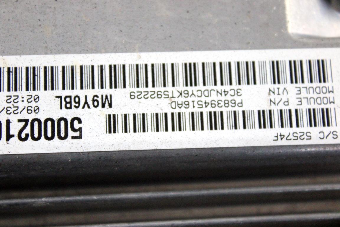 68412041AA KIT ACCENSIONE AVVIAMENTO JEEP COMPASS 2.0 D 4X4 103KW AUT 5P (2018) RICAMBIO USATO CON CENTRALINA MOTORE, BLOCCHETTO APERTURA CON CHIAVE 68409791AC 68411099AA 52088433