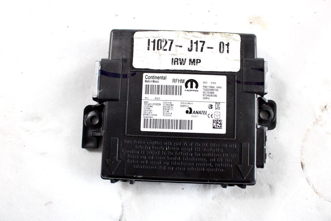 68412041AA KIT ACCENSIONE AVVIAMENTO JEEP COMPASS 2.0 D 4X4 103KW AUT 5P (2018) RICAMBIO USATO CON CENTRALINA MOTORE, BLOCCHETTO APERTURA CON CHIAVE 68409791AC 68411099AA 52088433