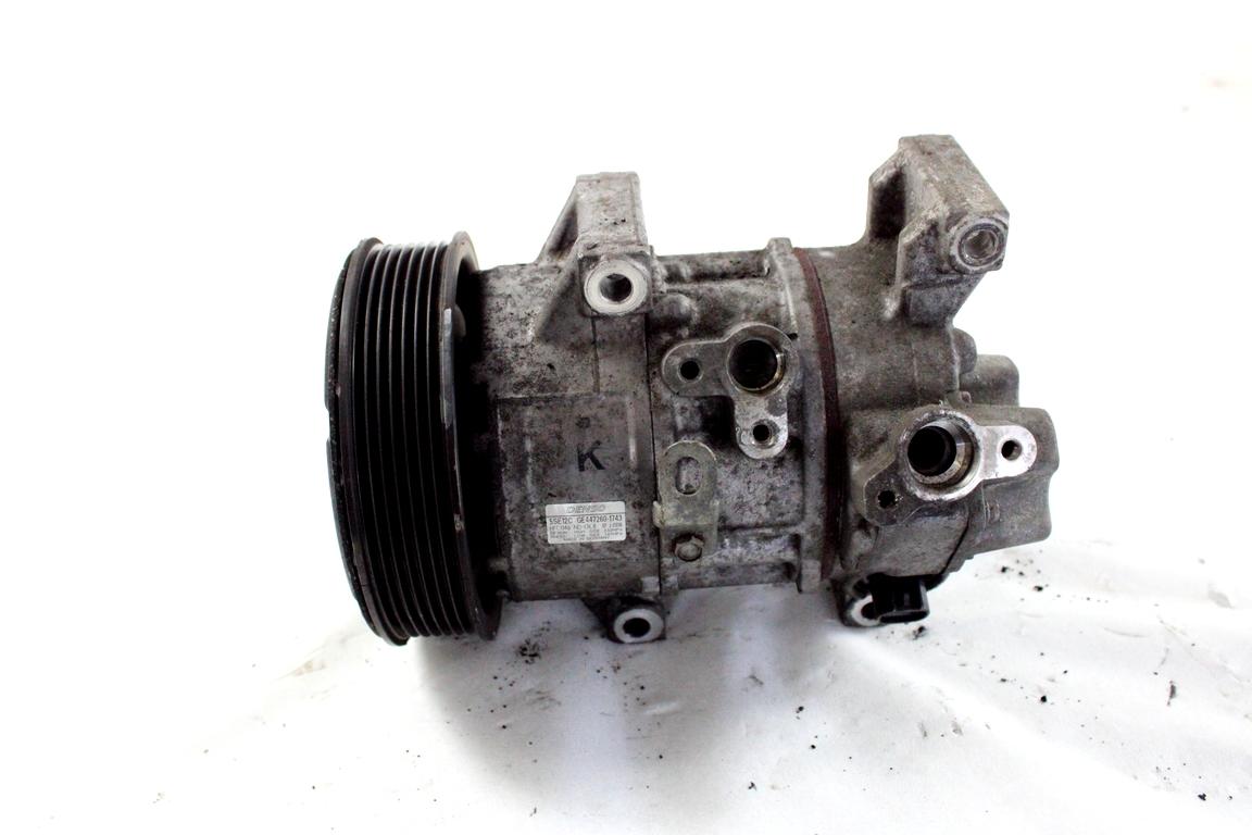 8831005120 COMPRESSORE CLIMATIZZATORE CLIMA A/C TOYOTA AVENSIS SW 2.2 D 110KW 6M 5P (2008) RICAMBIO USATO 447260-1743