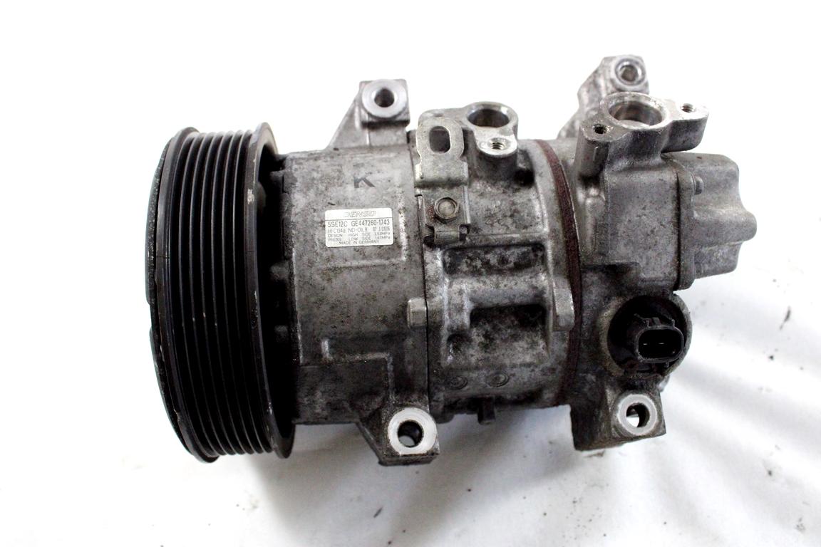 8831005120 COMPRESSORE CLIMATIZZATORE CLIMA A/C TOYOTA AVENSIS SW 2.2 D 110KW 6M 5P (2008) RICAMBIO USATO 447260-1743