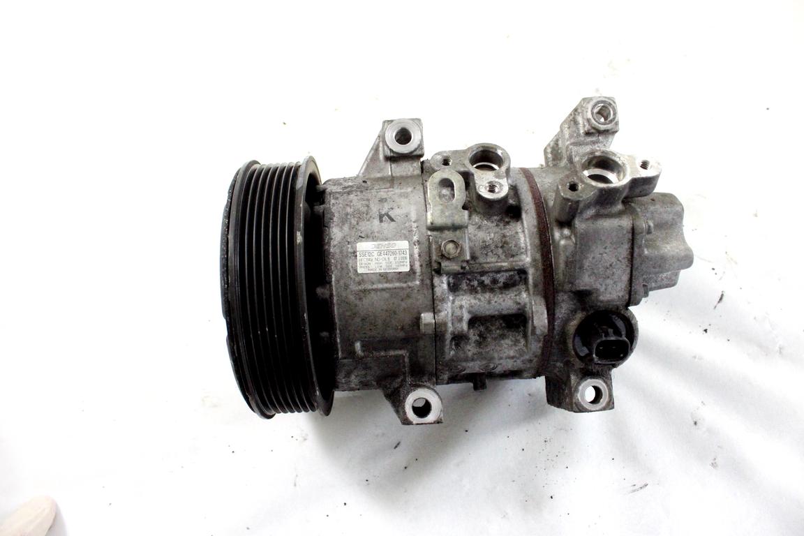 8831005120 COMPRESSORE CLIMATIZZATORE CLIMA A/C TOYOTA AVENSIS SW 2.2 D 110KW 6M 5P (2008) RICAMBIO USATO 447260-1743