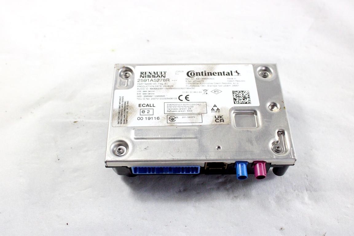 2591A5278R CENTRALINA MODULO TELEFONO BLUETOOTH DACIA SANDERO 1.0 B 67KW AUT 5P (2023) RICAMBIO USATO