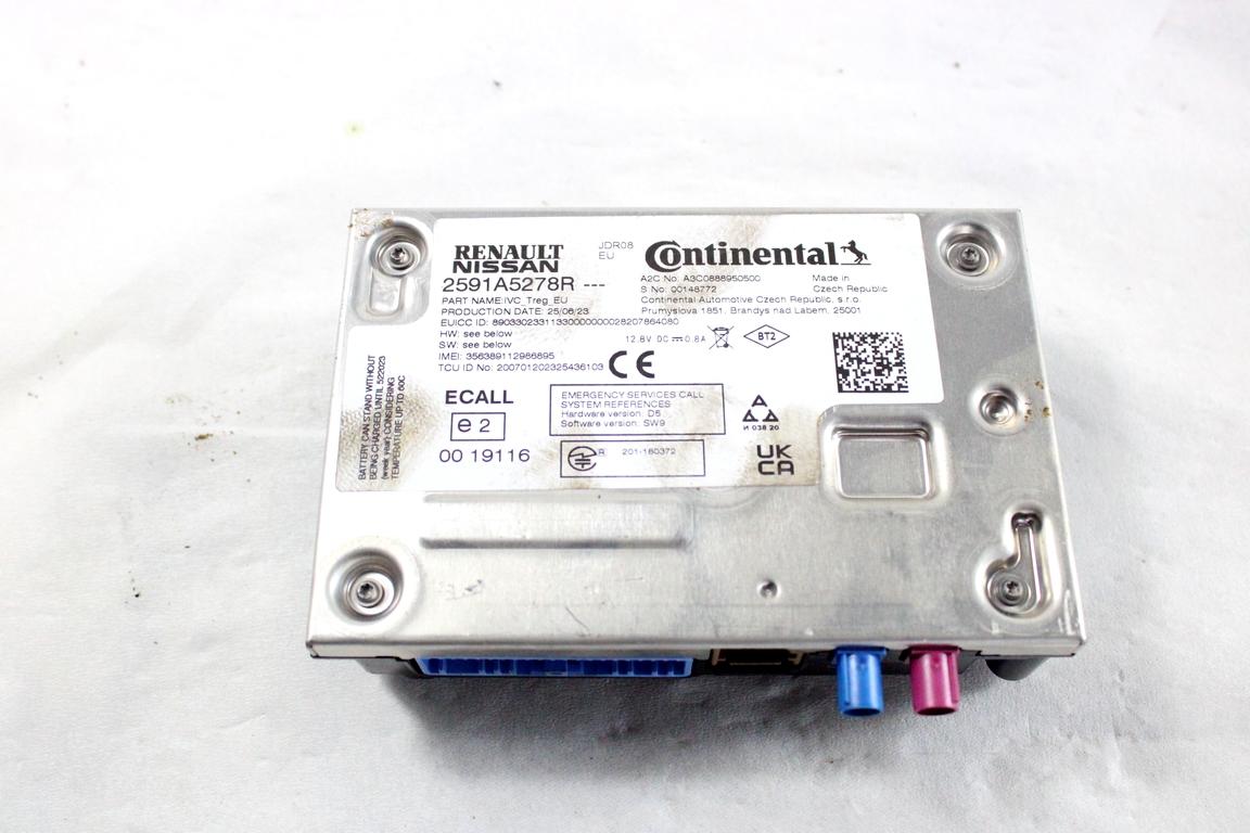 2591A5278R CENTRALINA MODULO TELEFONO BLUETOOTH DACIA SANDERO 1.0 B 67KW AUT 5P (2023) RICAMBIO USATO