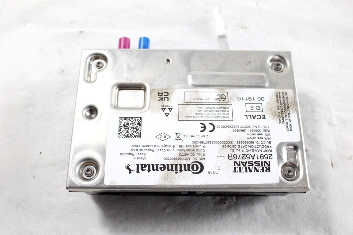 2591A5278R CENTRALINA MODULO TELEFONO BLUETOOTH DACIA SANDERO 1.0 B 67KW AUT 5P (2023) RICAMBIO USATO