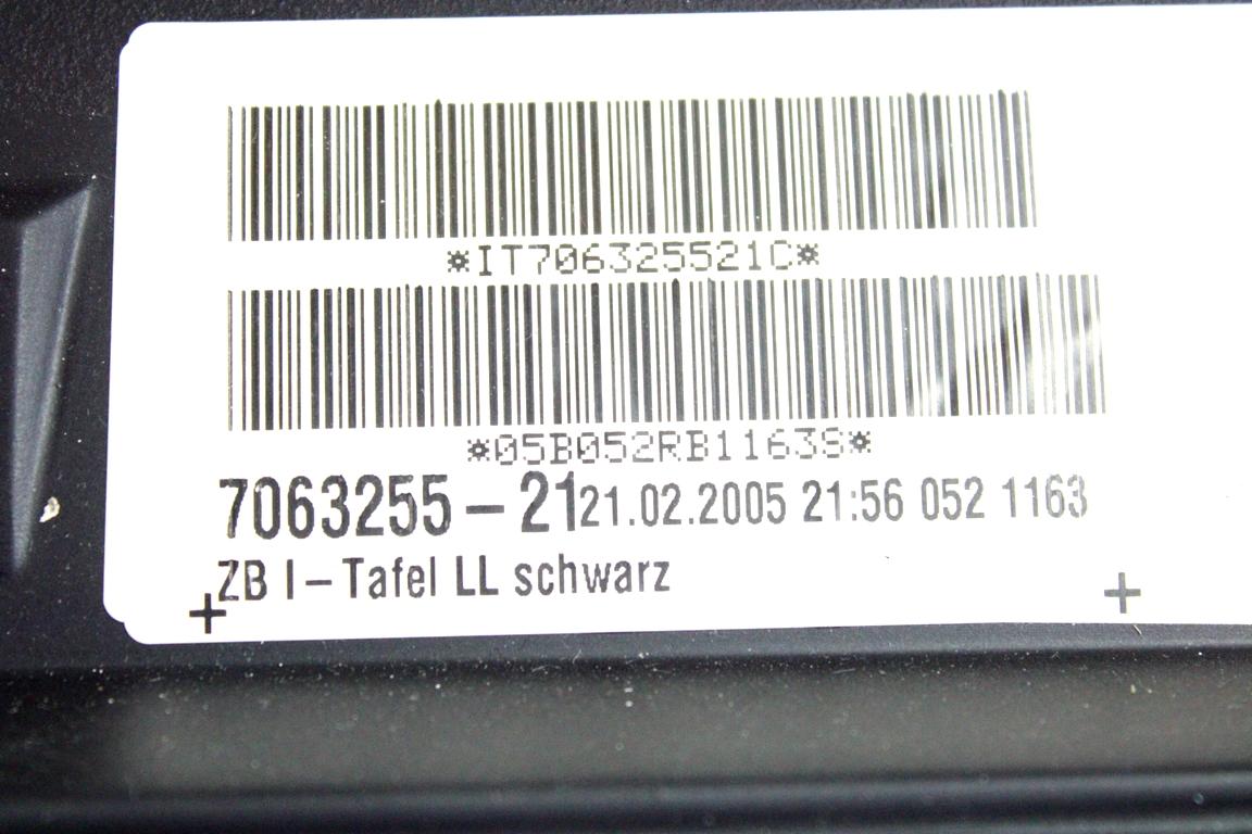 65776952993 KIT AIRBAG BMW SERIE 5 530 D E61 SW 3.0 D 160KW AUT 5P (2005) RICAMBIO USATO CON CENTRALINA AIRBAG, AIRBAG VOLANTE GUIDATORE, AIRBAG PASSEGGERO, CRUSCOTTO 65776960383 7039708