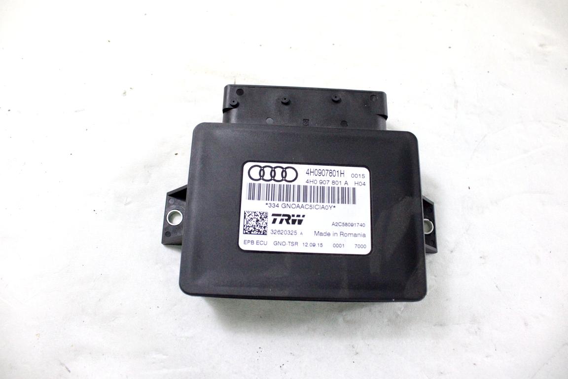 4H0907801H CENTRALINA FRENO DI STAZIONAMENTO A MANO ELETTRICO AUDI A6 C7 2.0 D 140KW AUT 4P (2015) RICAMBIO USATO