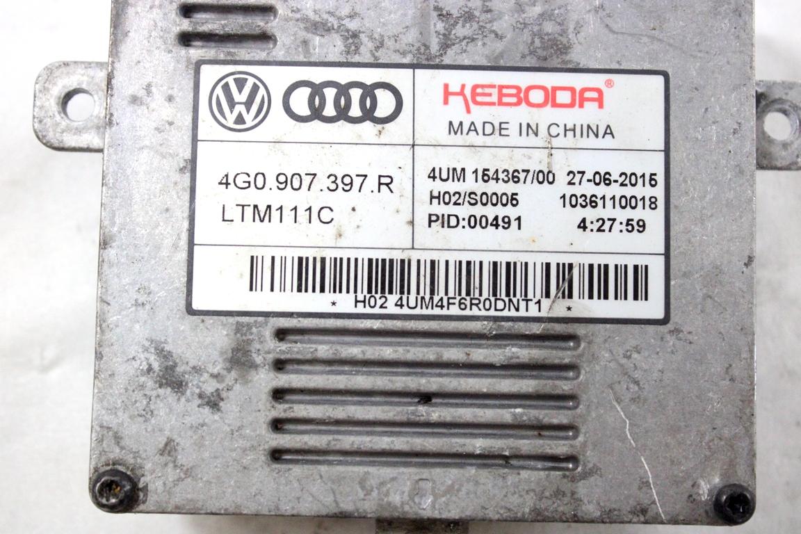 4G0907397R CENTRALINA FARO XENON AUDI A6 C7 2.0 D 140KW AUT 4P (2015) RICAMBIO USATO