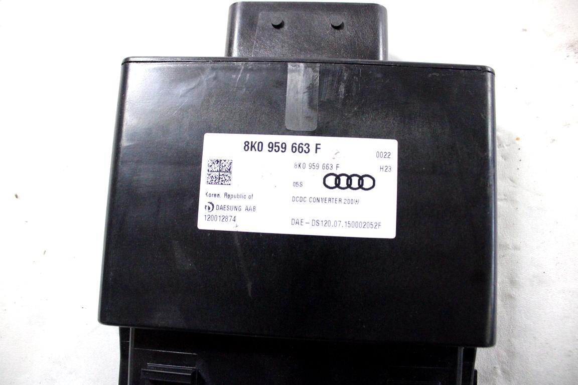 8K0959663F CENTRALINA MODULO STABILIZZATORE DI TENSIONE START AND STOP AUDI A6 C7 2.0 D 140KW AUT 4P (2015) RICAMBIO USATO