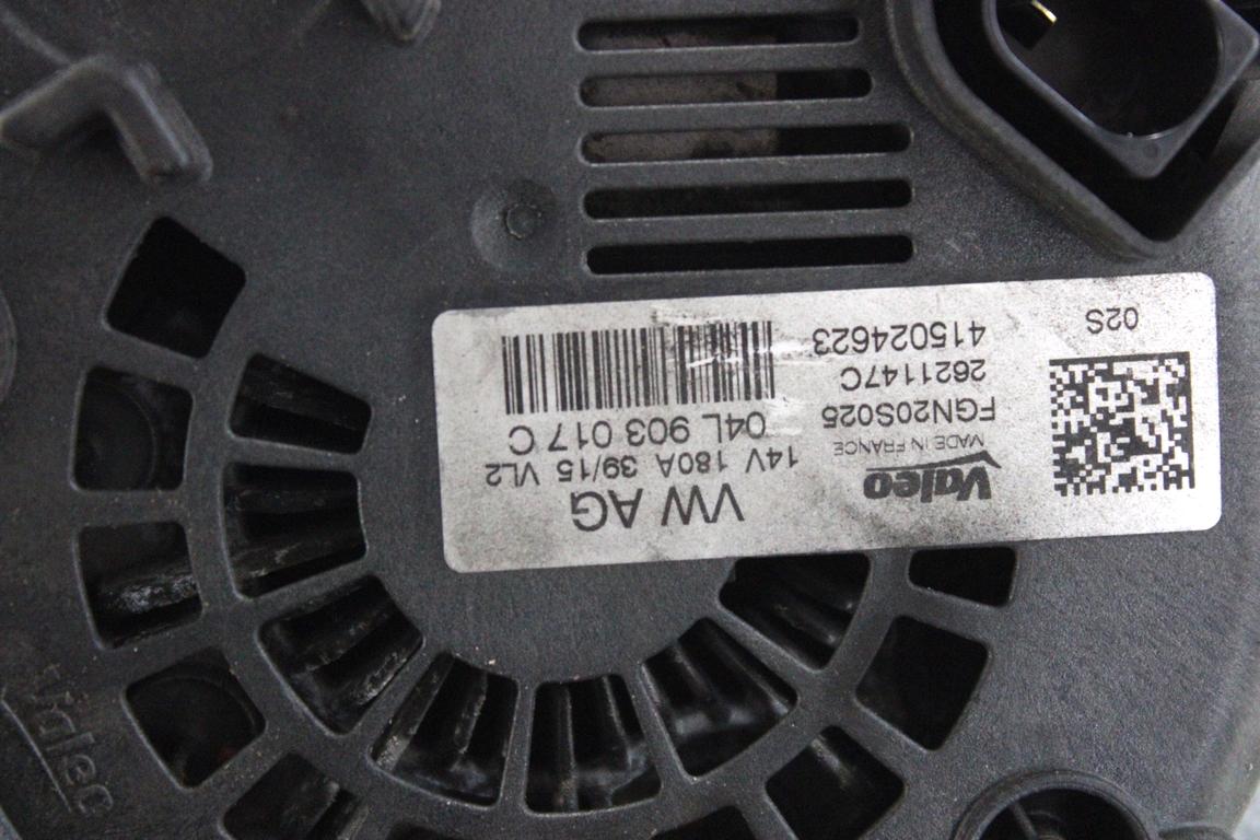 04L903017C ALTERNATORE AUDI A6 C7 2.0 D 140KW AUT 4P (2015) RICAMBIO USATO