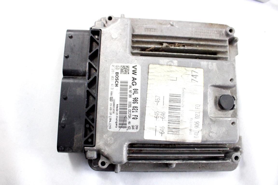 04L906021FQ KIT ACCENSIONE AVVIAMENTO AUDI A6 C7 2.0 D 140KW AUT 4P (2015) RICAMBIO USATO CON CENTRALINA MOTORE, QUADRO STRUMENTI, BLOCCHETTI ACCENSIONE CON CHIAVE 0281031413 4H0907063DH 4H0907064GN 4G8920934H