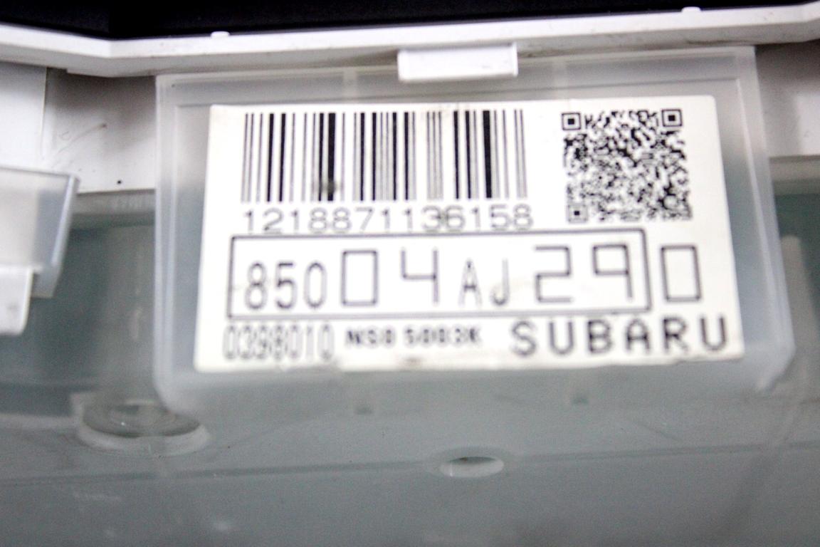 85004AJ290 QUADRO STRUMENTI CONTACHILOMETRI SUBARU LEGACY SW 2.0 D 4X4 110KW 6M 5P (2013) RICAMBIO USATO