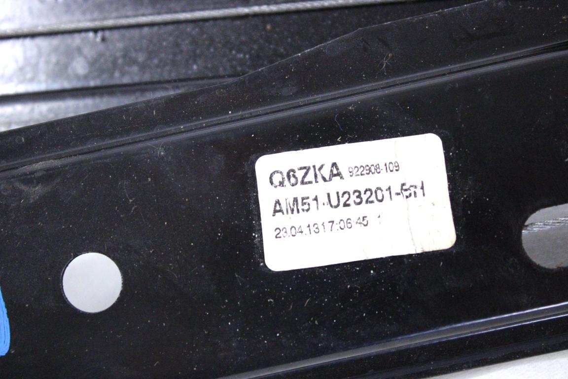 AM51-U23201-BH MOTORINO MECCANISMO ALZA-VETRO ALZA-CRISTALLO PORTA ANTERIORE SINISTRA FORD C-MAX 1.6 D 85KW 6M 5P (2013) RICAMBIO USATO 5279859