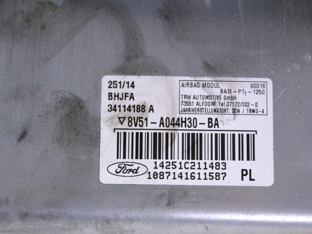 8V51-A044H30-BA AIRBAG PASSEGGERO FORD FIESTA 1.5 D 55KW 5M 5P (2014) RICAMBIO USATO