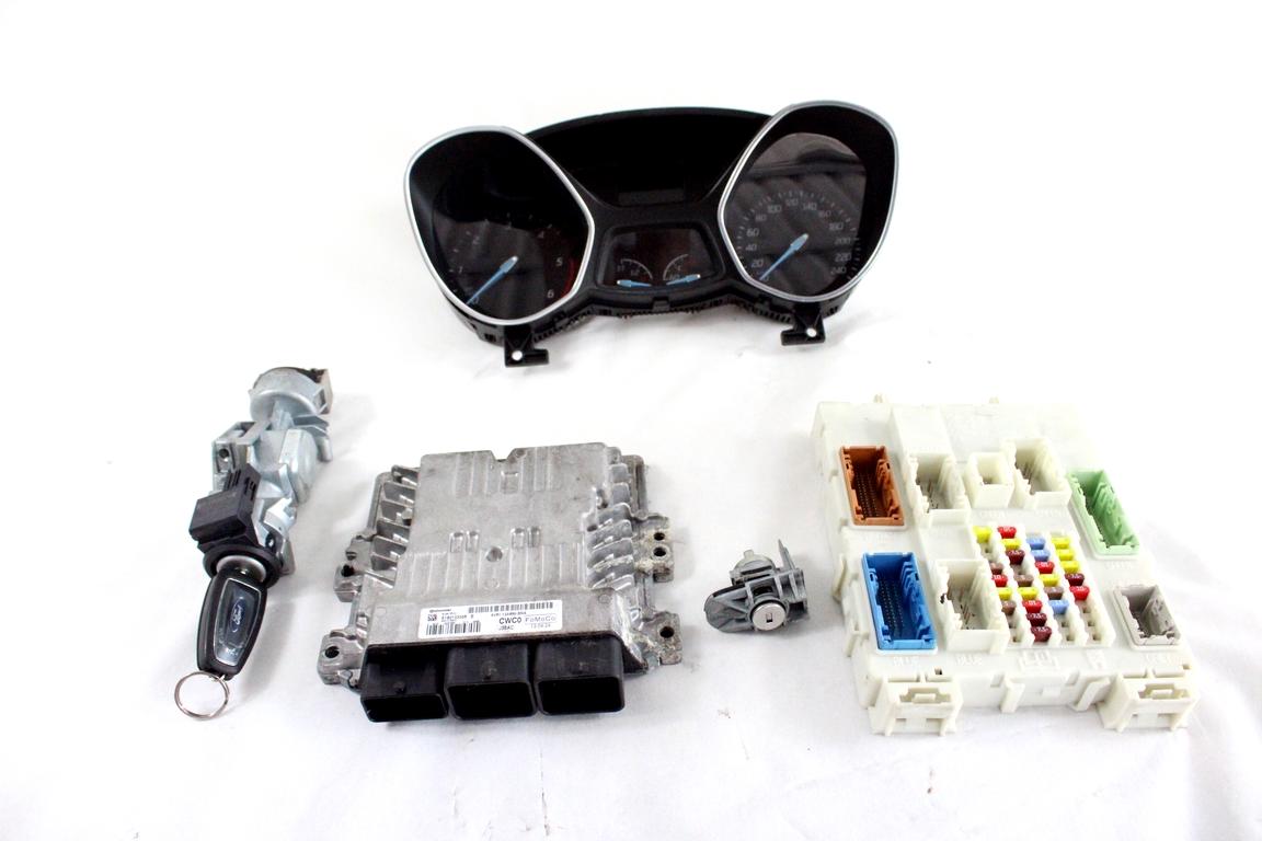 AV61-12A650-BA KIT ACCENSIONE AVVIAMENTO FORD C-MAX 1.6 D 85KW 6M 5P (2013) RICAMBIO USATO CON CENTRALINA MOTORE, BLOCCHETTI ACCENSIONE APERTURA CON CHIAVE DV6T-14A073-BE 3M51-3F880-AE 6E5T-15607-CA BM5T-10849-BCD