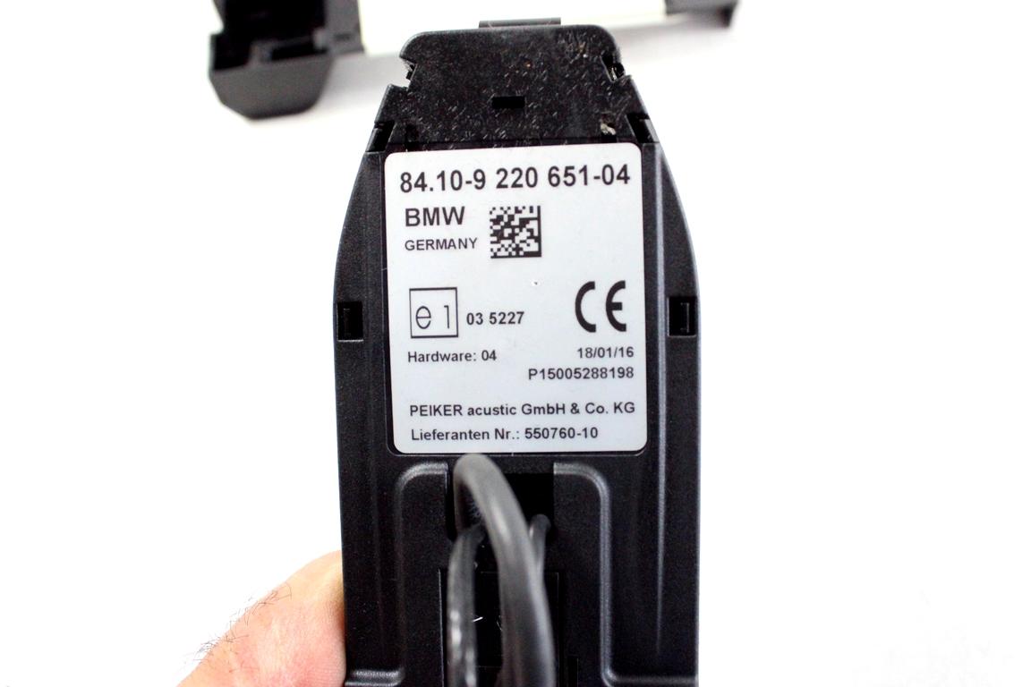 84109220651 PIASTRA CONTATTO SUPPORTO TELEFONO BMW SERIE 5 525XD SW F11 2.0 D 160KW 4X4 AUT 5P (2016) RICAMBIO USATO 