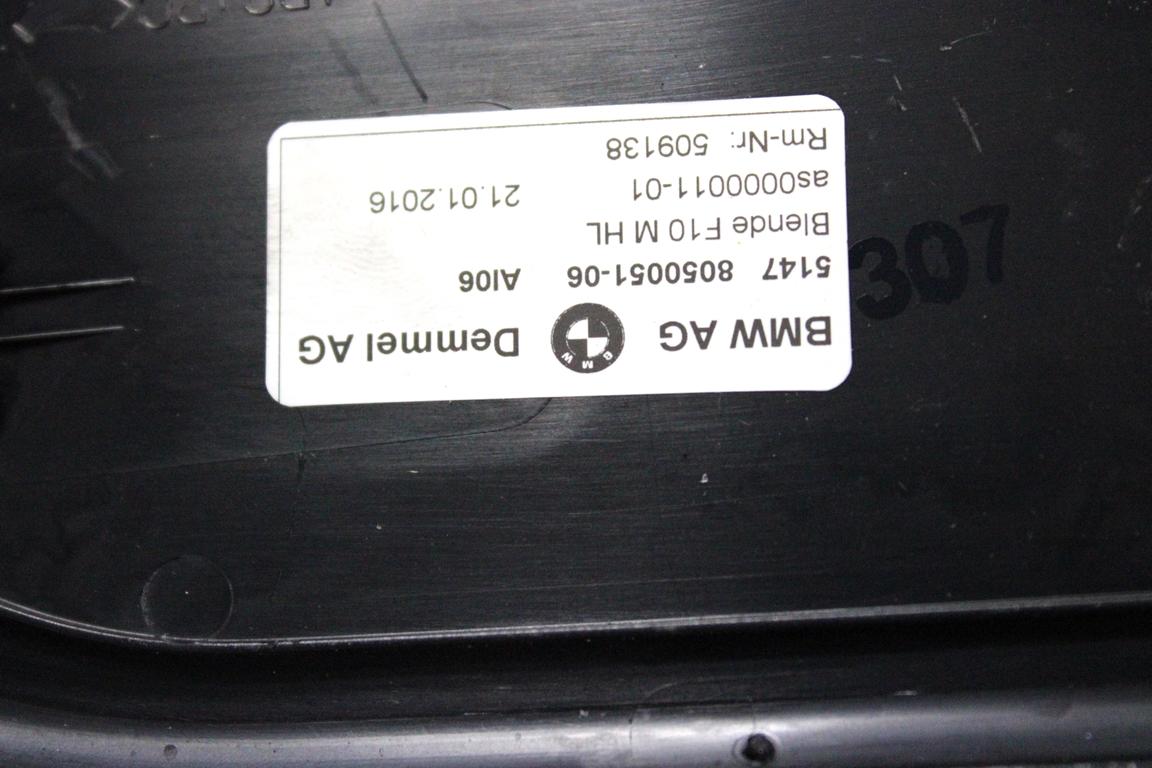 51478050051 RIVESTIMENTO PIEDI BATTITACCO POSTERIORE LATO SINISTRO M SPORT BMW SERIE 5 525XD SW F11 2.0 D 160KW 4X4 AUT 5P (2016) RICAMBIO USATO 