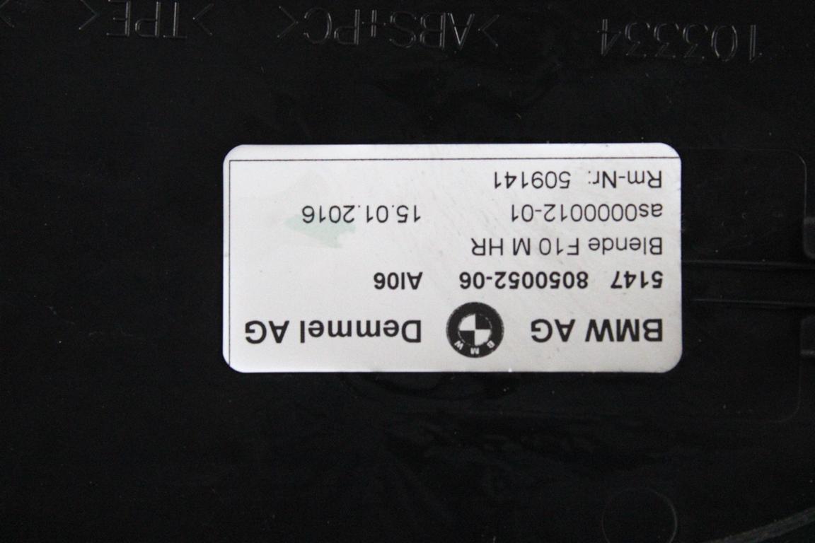 51478050052 RIVESTIMENTO PIEDI BATTITACCO POSTERIORE LATO DESTRO M SPORT BMW SERIE 5 525XD SW F11 2.0 D 160KW 4X4 AUT 5P (2016) RICAMBIO USATO 