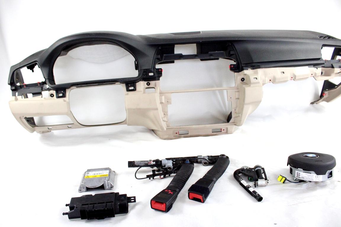 34526878191 KIT AIRBAG BMW SERIE 5 525XD SW F11 2.0 D 160KW 4X4 AUT 5P (2016) RICAMBIO USATO CON PRETENSIONATORI CINTURE DI SICUREZZA, CENTRALINA AIRBAG, AIRBAG VOLANTE GUIDATORE, AIRBAG PASSEGGERO, CRUSCOTTO 0265020806 316807634017 9230398