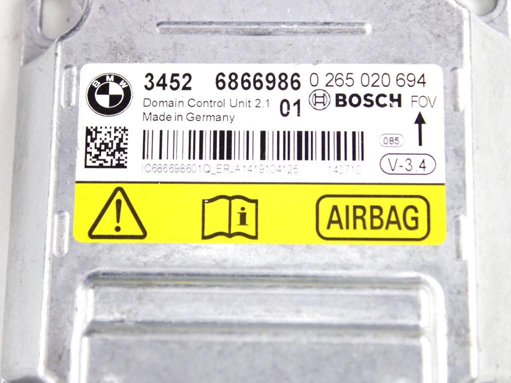 34526866986 KIT AIRBAG BMW SERIE 5 518D F10 LCI 2.0 D 110KW AUT 4P (2014) RICAMBIO USATO CON CENTRALINA AIRBAG PRETENSIONATORI CINTURE DI SICUREZZA, AIRBAG PASSEGGERO, AIRBAG VOLANTE 32306783825 65779350003 72117328841 72117328842