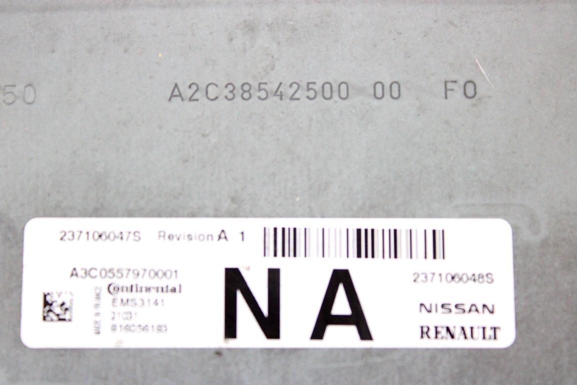 237106048S KIT ACCENSIONE AVVIAMENTO RENAULT CAPTUR 1.0 G 74KW 6M 5P (2021) RICAMBIO USATO CON CENTRALINA MOTORE, BLOCCETTI ACCENSIONE APERTURA CON CHIAVE A SCHEDA 284B10364R 487008065R 