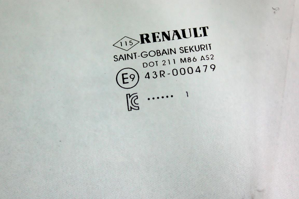 803134118R VETRO SCENDENTE PORTA ANTERIORE SINISTRA RENAULT CAPTUR 1.0 G 74KW 6M 5P (2021) RICAMBIO USATO