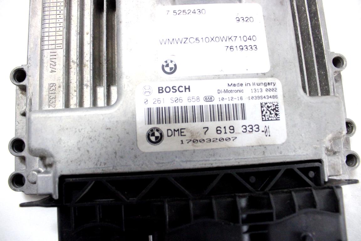 7619333 KIT ACCENSIONE AVVIAMENTO MINI COUNTRYMAN COOPER S R60 D 1.6 B 4X4 135KW 6M 5P (2011) RICAMBIO USATO CON CENTRALINA MOTORE, BLOCCHETTI ACCENSIONE APERTURA CON CHIAVE 9231739 61359221719