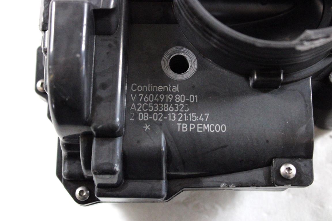 7604919 CORPO FARFALLATO VALVOLA A FARFALLA CITROEN C3 1.4 G 70KW 5M 5P (2013) RICAMBIO USATO