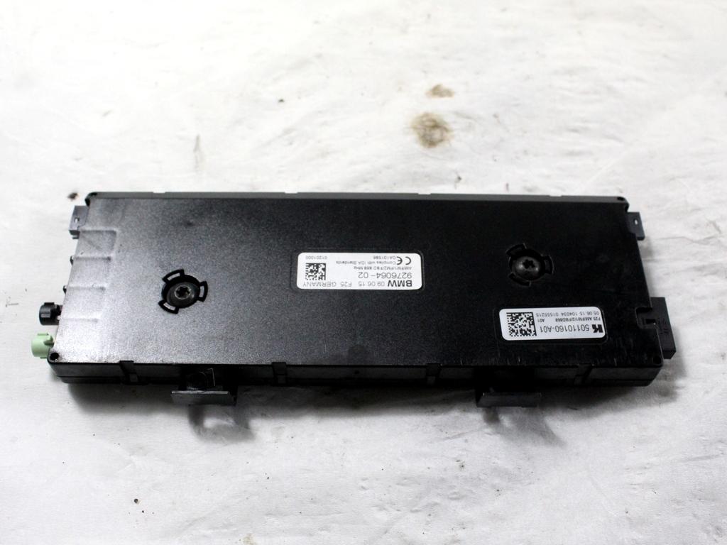 9276064 CENTRALINA AMPLIFICATORE ANTENNA BMW X3 F25 RHD 2.0 D 4X4 140KW AUT 5P (2015) RICAMBIO USATO