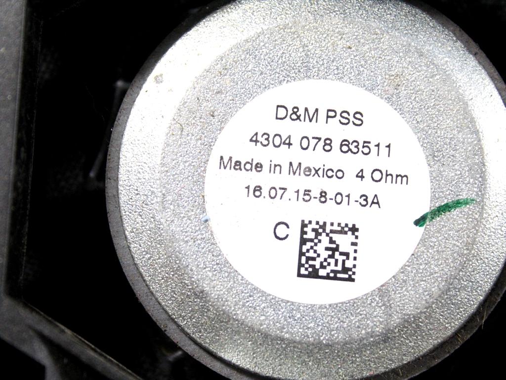 65139287756 CASSA ALTOPARLANTE SUBWOOFER BMW X3 F25 RHD 2.0 D 4X4 140KW AUT 5P (2015) RICAMBIO USATO