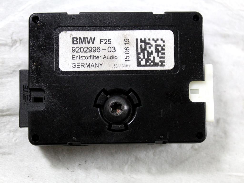 9202996 CENTRALINA AMPLIFICATORE ANTENNA BMW X3 F25 RHD 2.0 D 4X4 140KW AUT 5P (2015) RICAMBIO USATO